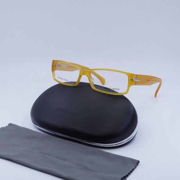 🕶️ New Giorgio Armani GA 713 PD9 Eyeglasses - Honey Gold Frame - Picture 10 of 11